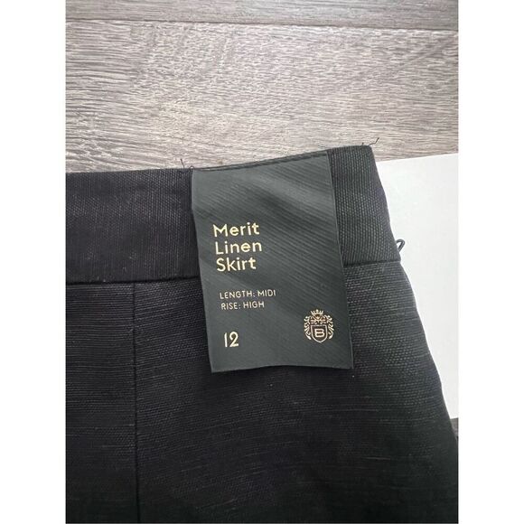 Aritzia Babaton Merit Linen Skirt size 12 - Picture 9 of 13
